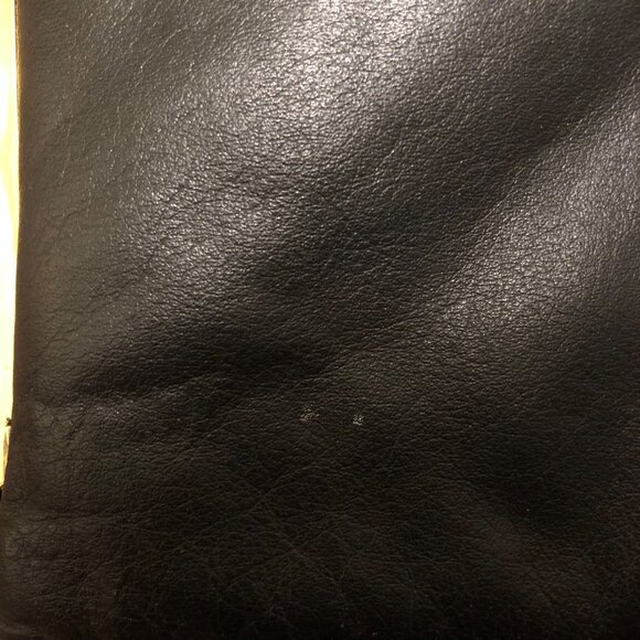 Vintage Solid Black Gold Hardware Crossbody Clutch - Picture 5 of 11